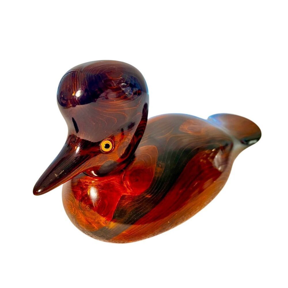 *VERY RARE* Ducks Unlimited Valarie Bundy 1989 Special Edition 1990 Wooden Decoy - Picture 2 of 13